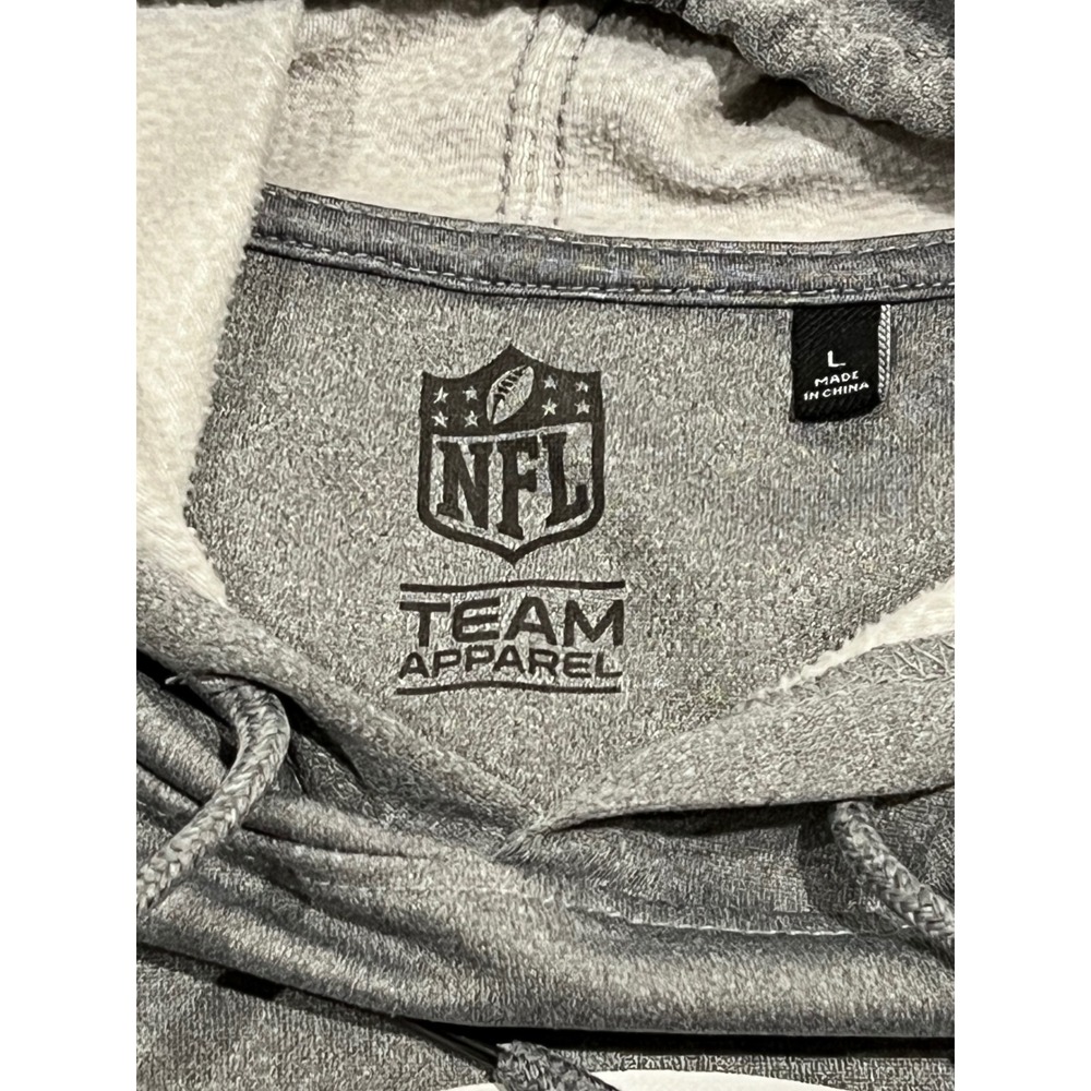 NFL Team Apparel Kansas City Chiefs Hoodie Mens Large Gray Fleece Lined RN126673 - Picture 3 of 11